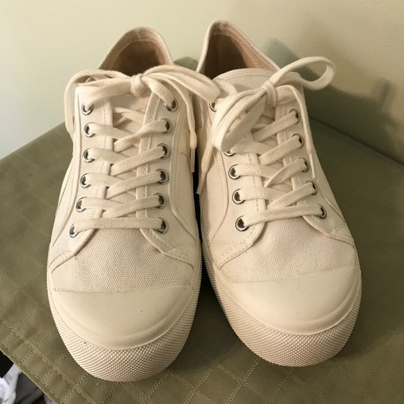 Flattered White Women's Sneakers - Picture 2 of 14